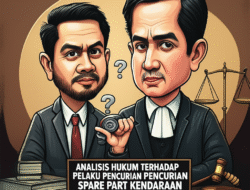 Analisis Hukum terhadap Pelaku Pencurian Spare Part Kendaraan