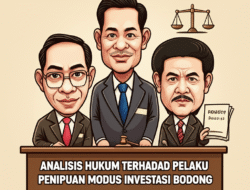 Analisis Hukum terhadap Pelaku Penipuan Modus Investasi Bodong